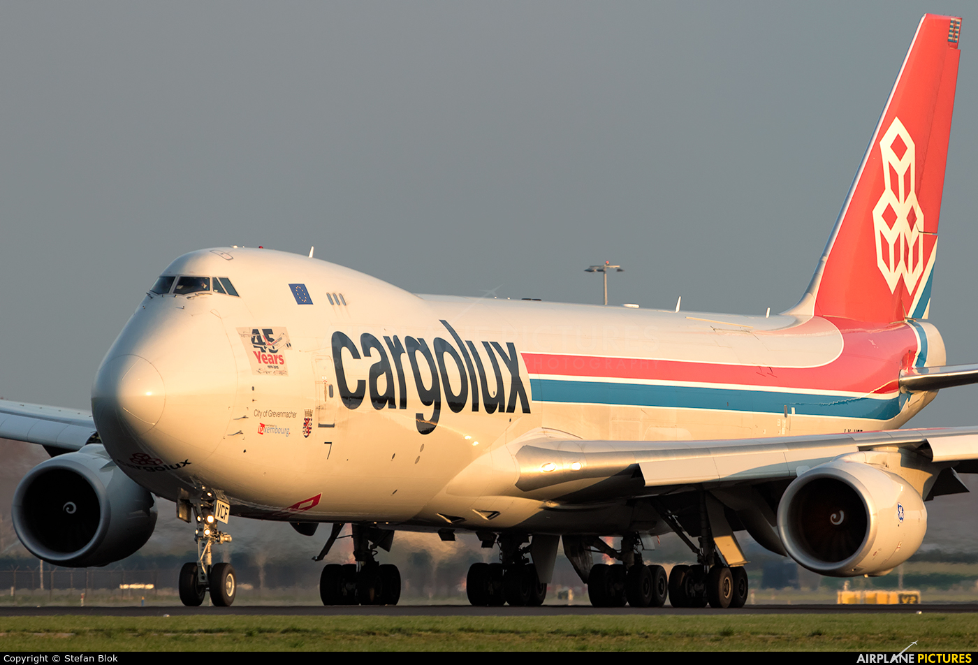 Cargolux LX-VCF aircraft at Amsterdam - Schiphol