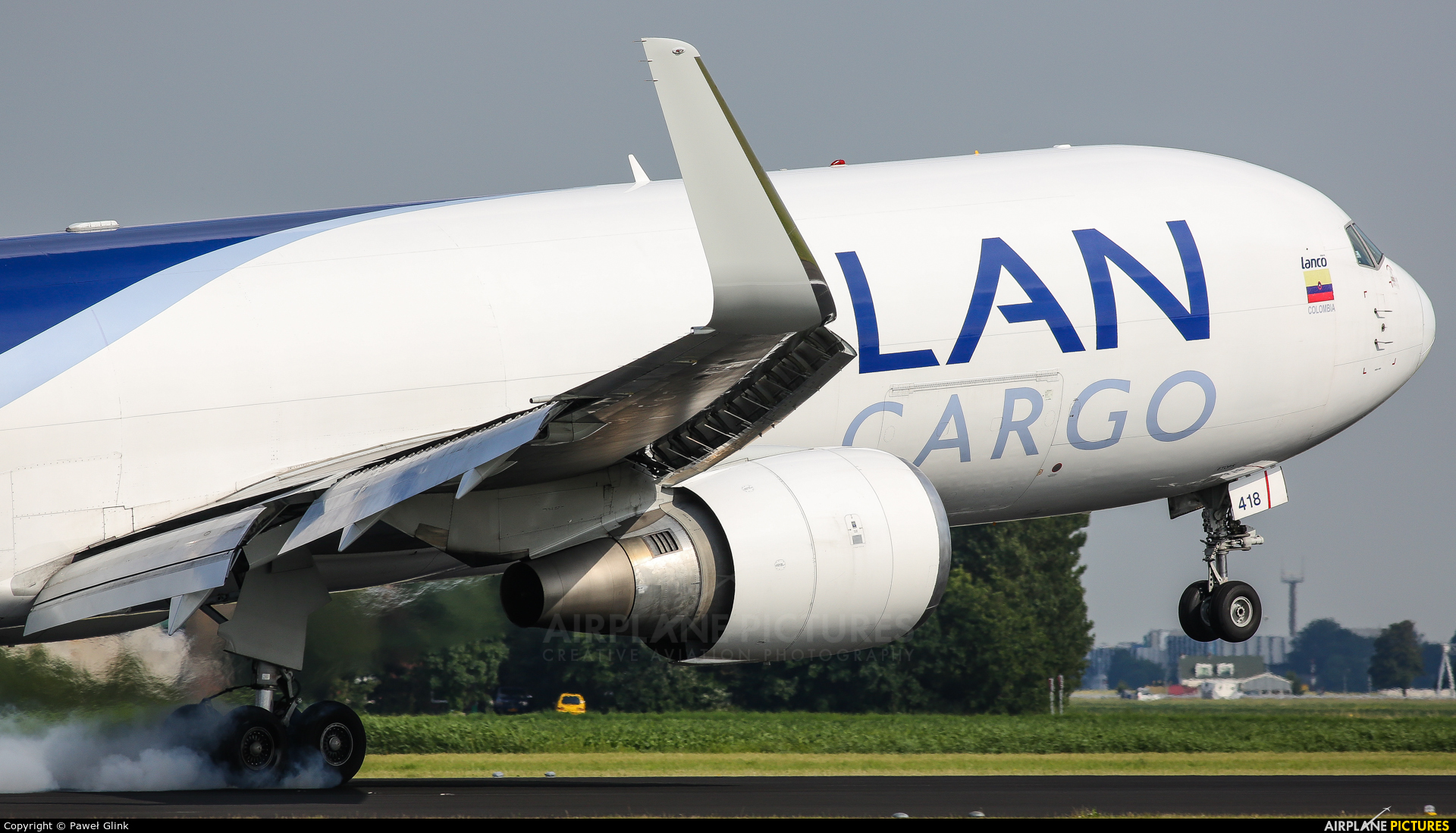 LAN Cargo N418LA aircraft at Amsterdam - Schiphol