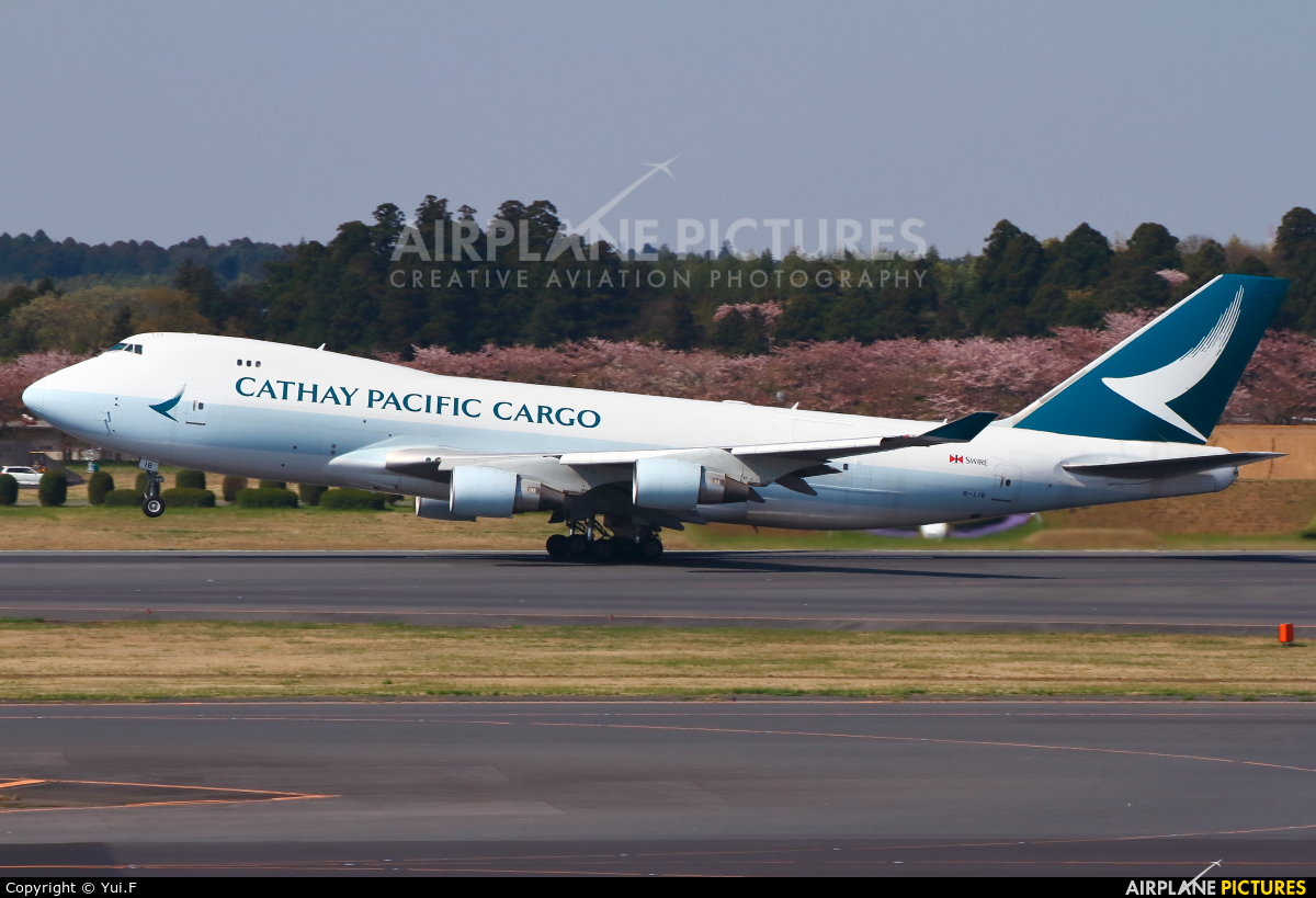 Cathay Pacific Cargo B-LIB aircraft at Tokyo - Narita Intl