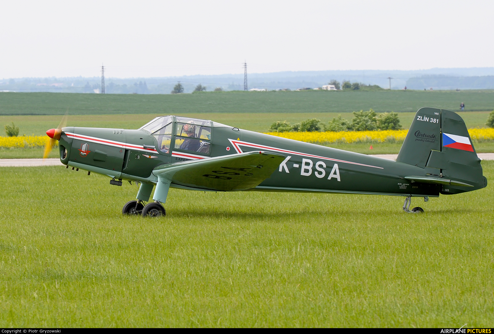 Private OK-BSA aircraft at Čáslav
