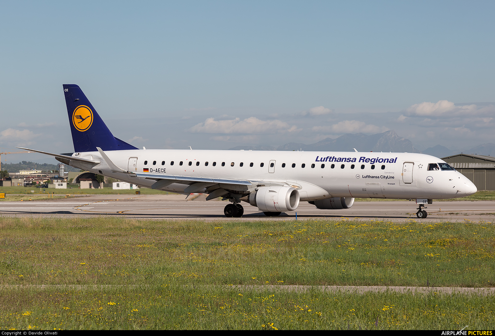 Lufthansa Regional - CityLine D-AECE aircraft at Verona - Villafranca
