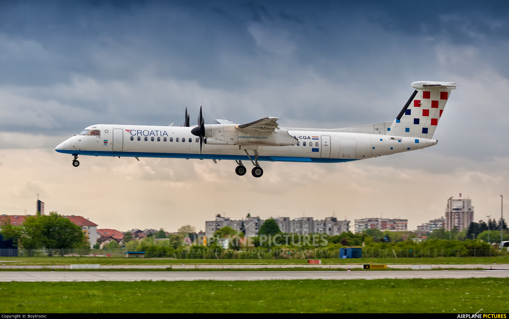 Croatia Airlines 9A-CQA aircraft at Zagreb
