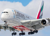 A6-EDP - Emirates Airlines Airbus A380 aircraft