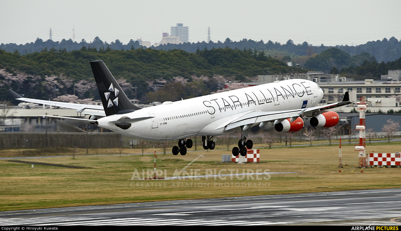 SAS - Scandinavian Airlines OY-KBM aircraft at Tokyo - Narita Intl