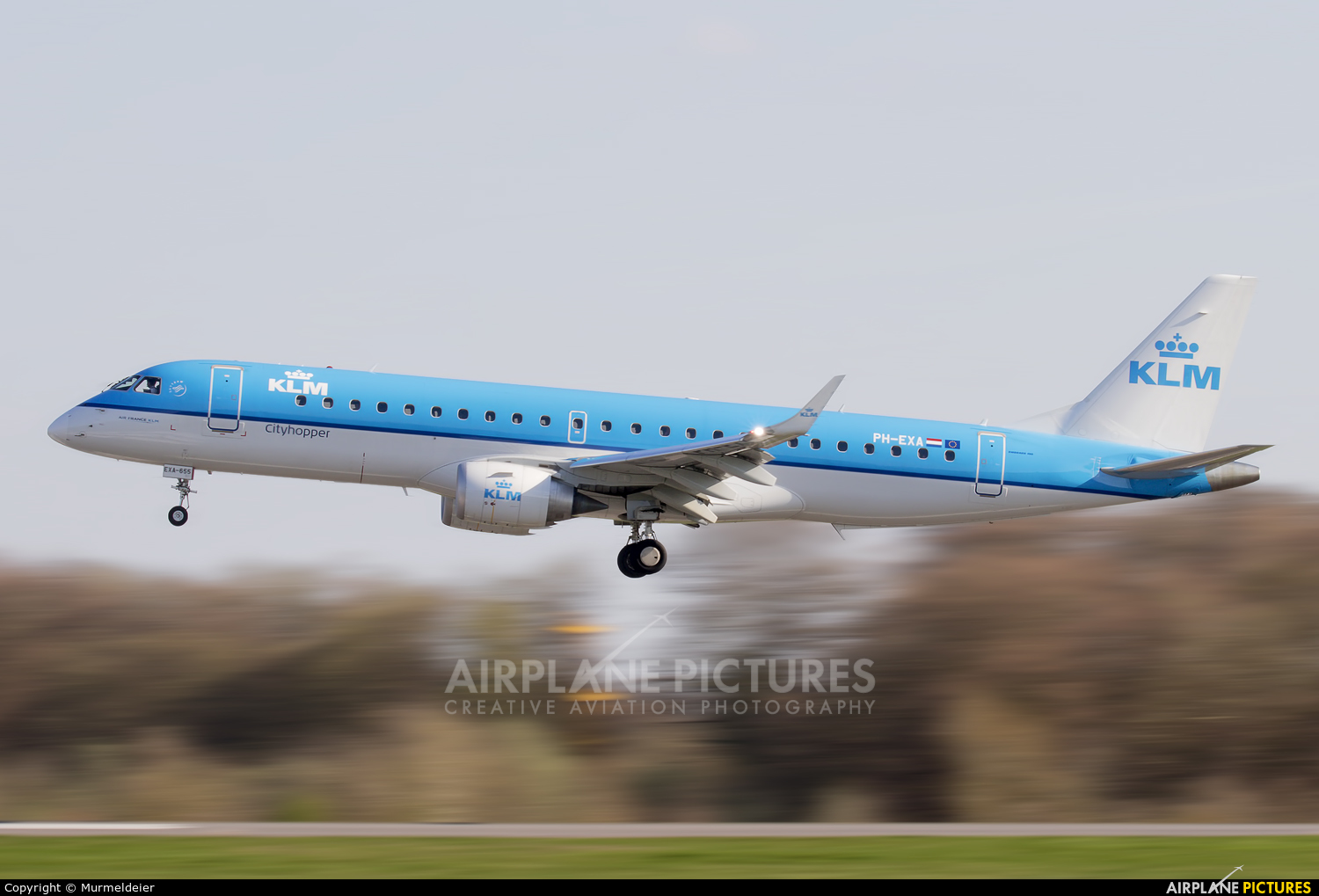 KLM Cityhopper PH-EXA aircraft at Luxembourg - Findel