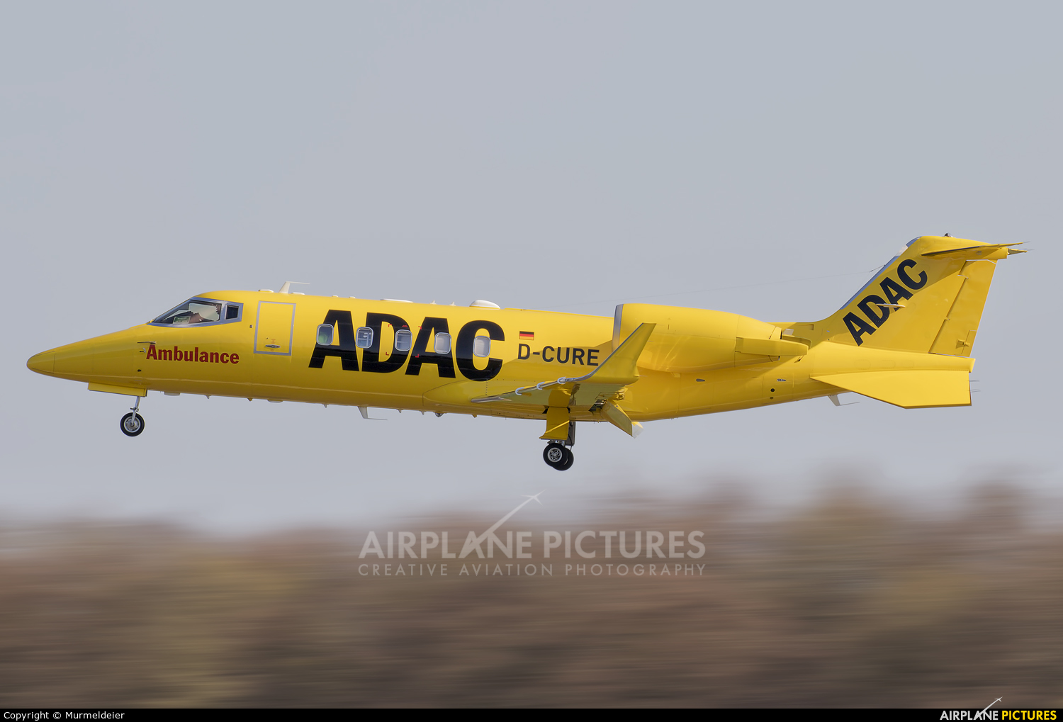 ADAC Luftrettung D-CURE aircraft at Luxembourg - Findel