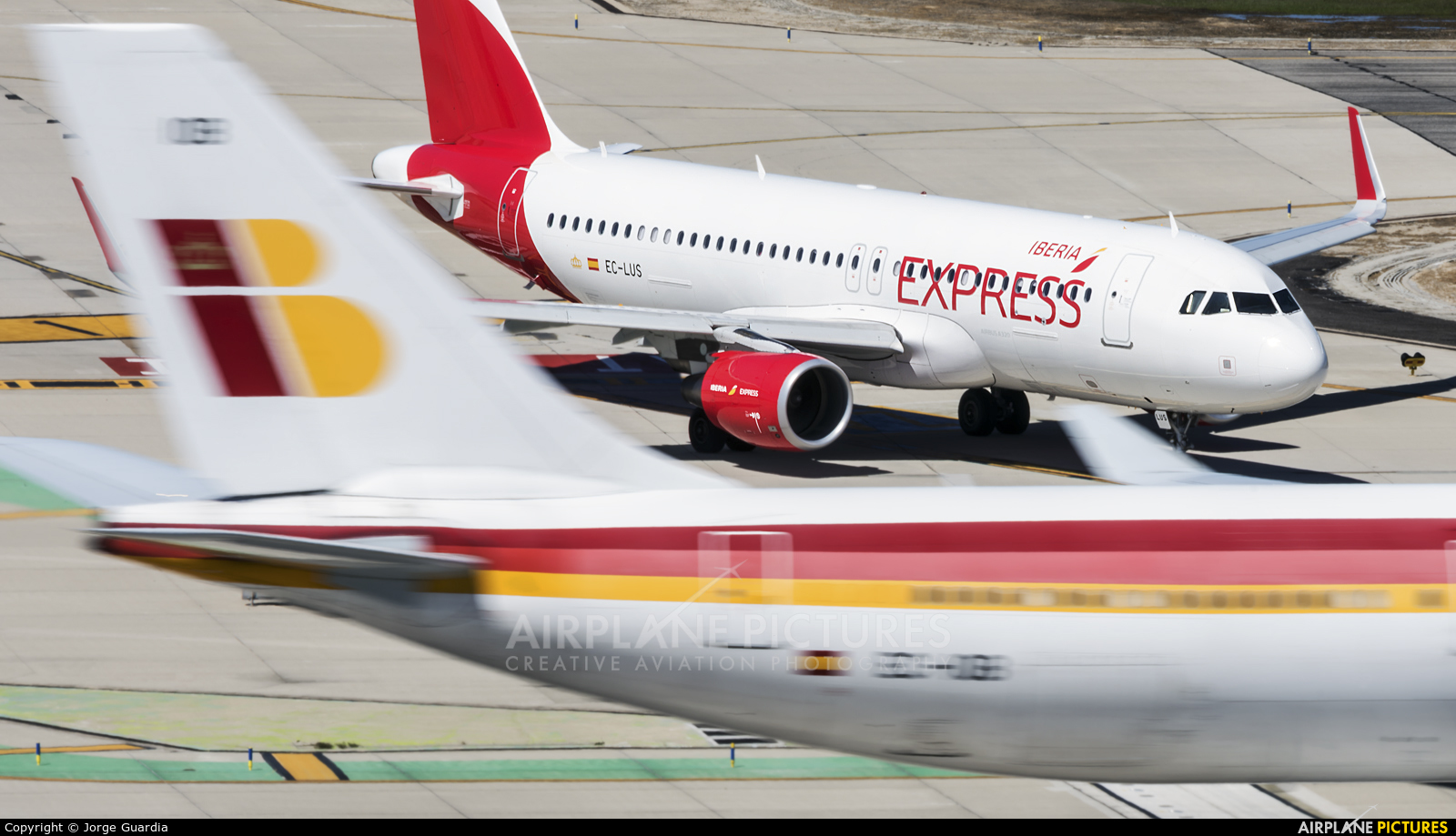 Iberia Express EC-LUS aircraft at Madrid - Barajas