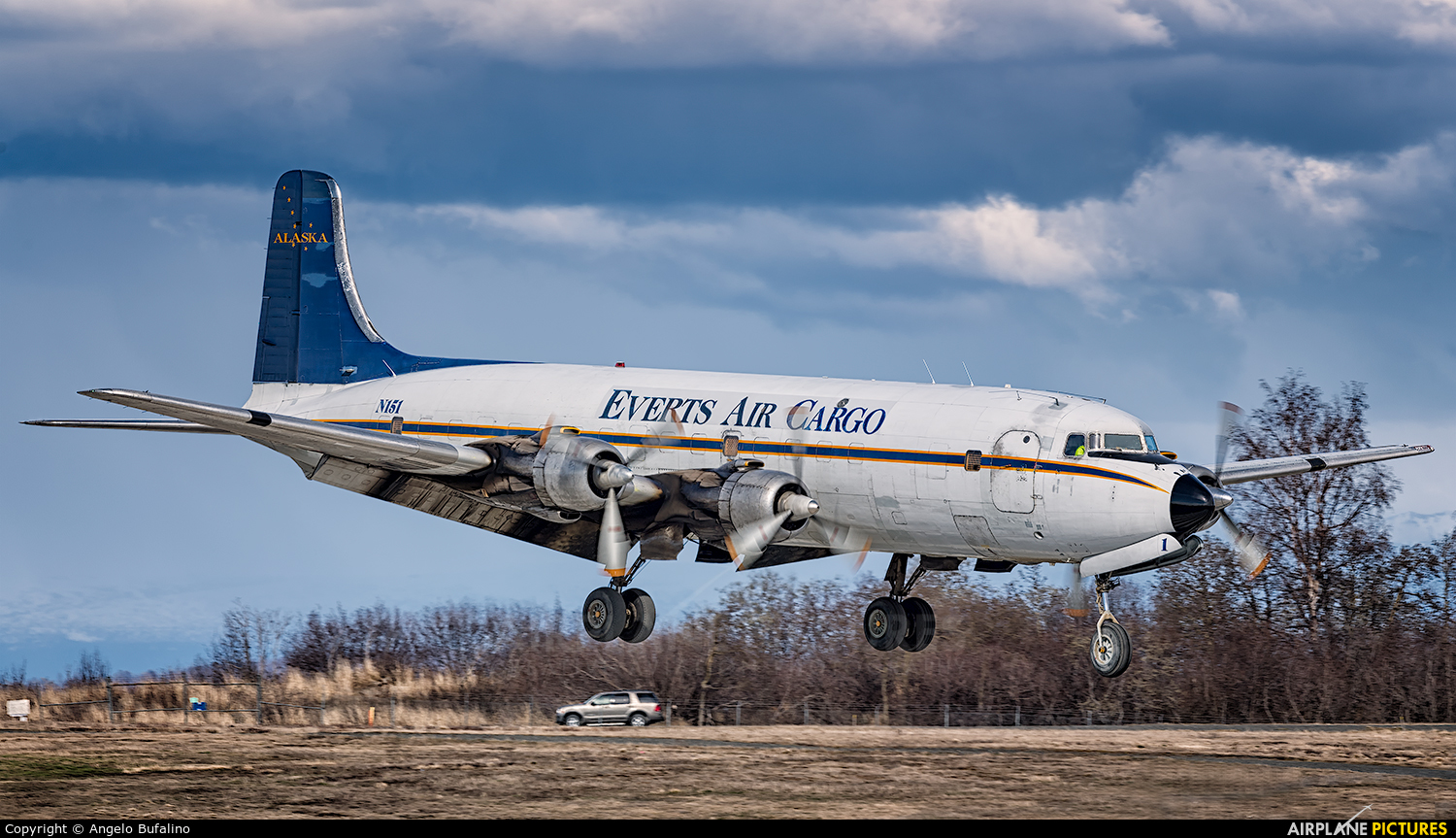 Everts Air Cargo N151 aircraft at Anchorage - Ted Stevens Intl / Kulis Air National Guard Base