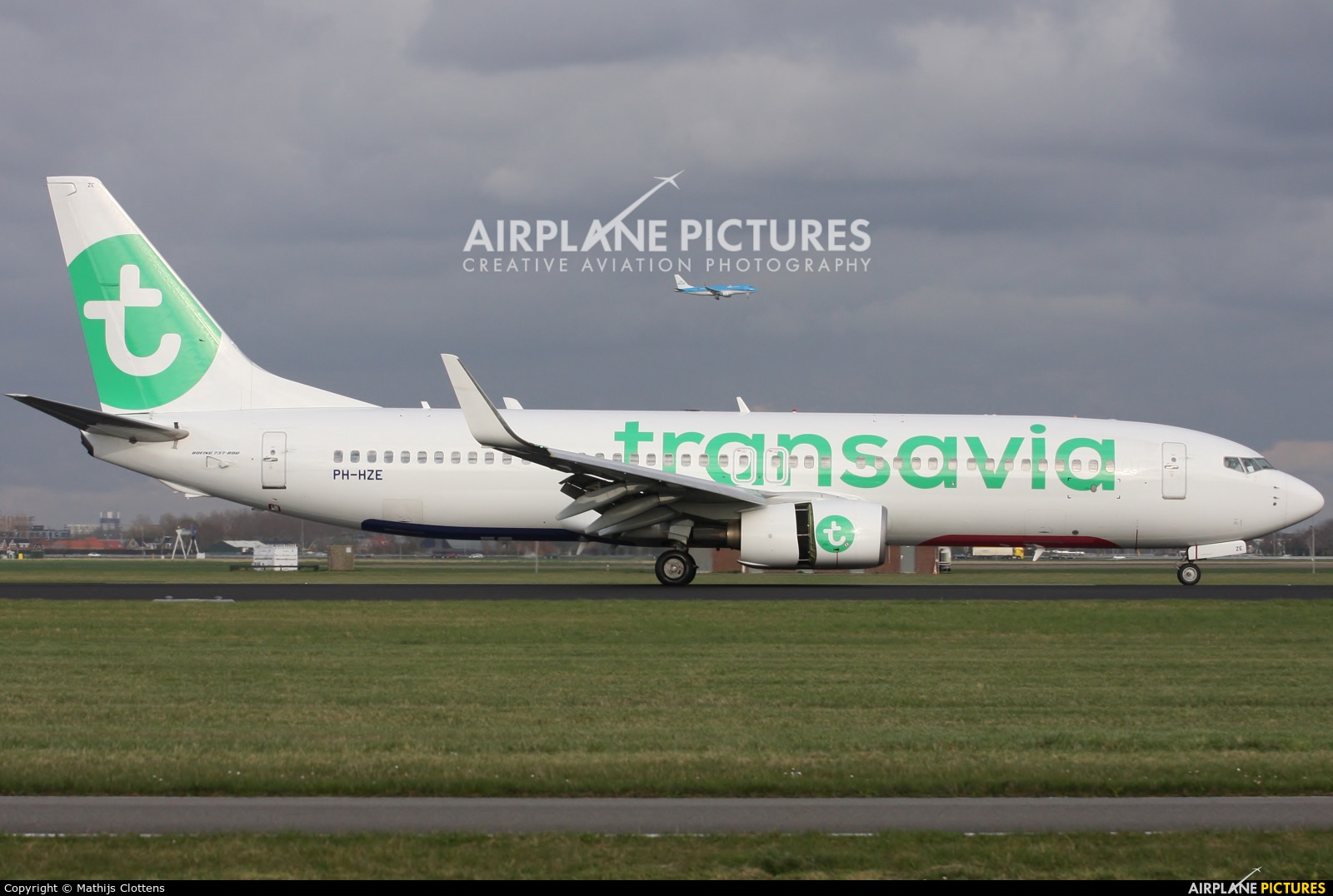 Transavia PH-HZE aircraft at Amsterdam - Schiphol