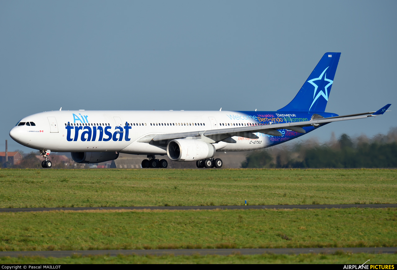 Air Transat C-GTSO aircraft at Paris - Charles de Gaulle