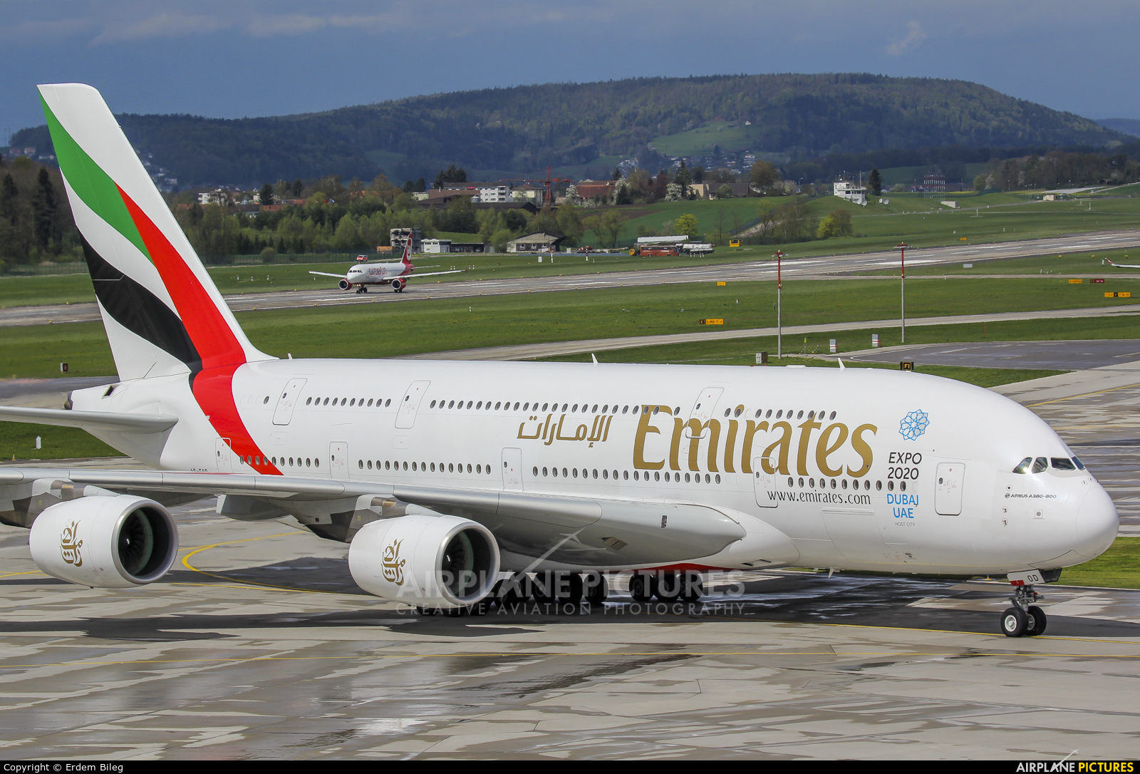 Emirates Airlines A6-EOD aircraft at Zurich