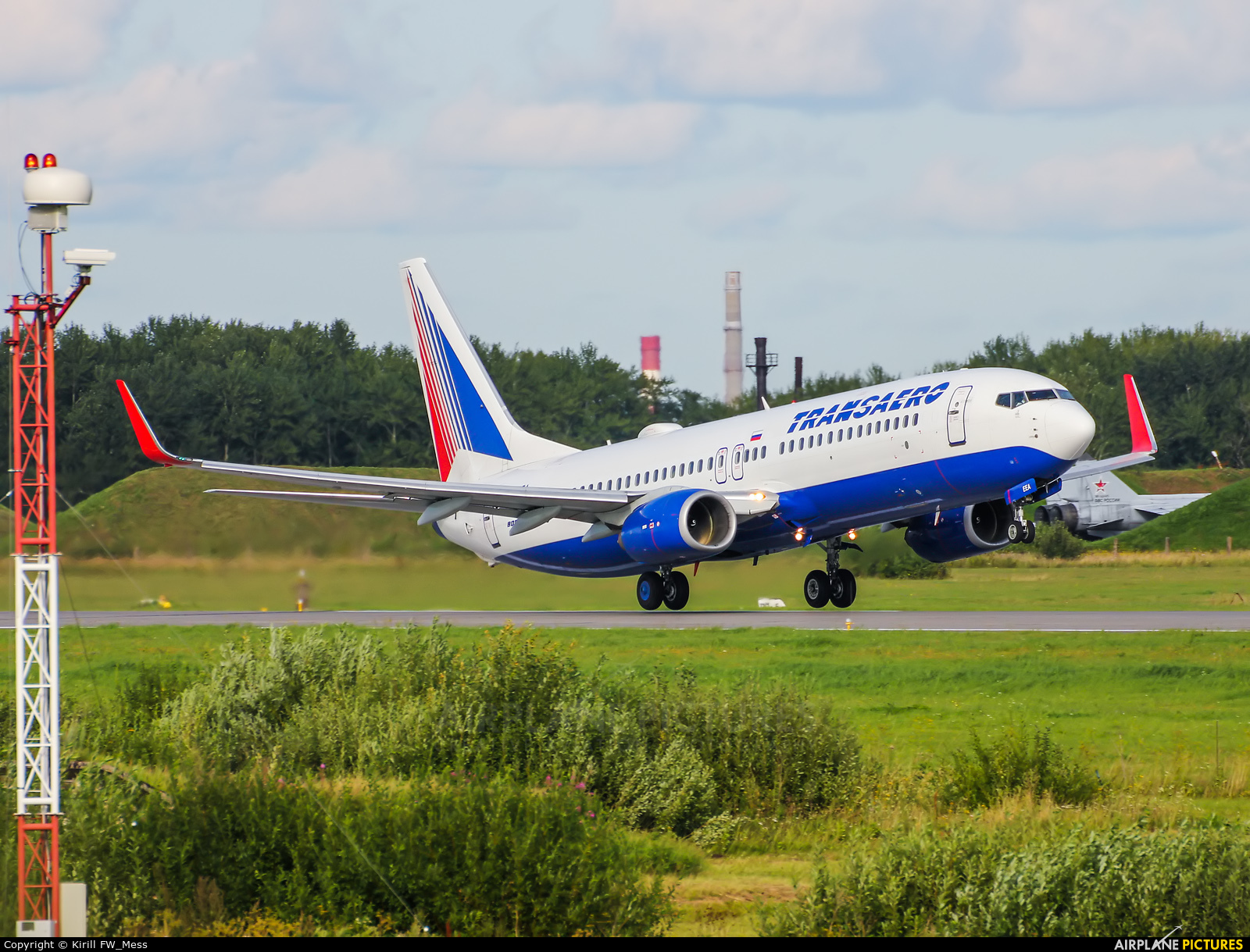 Transaero Airlines EI-EEA aircraft at Bolshoe Savino - Perm