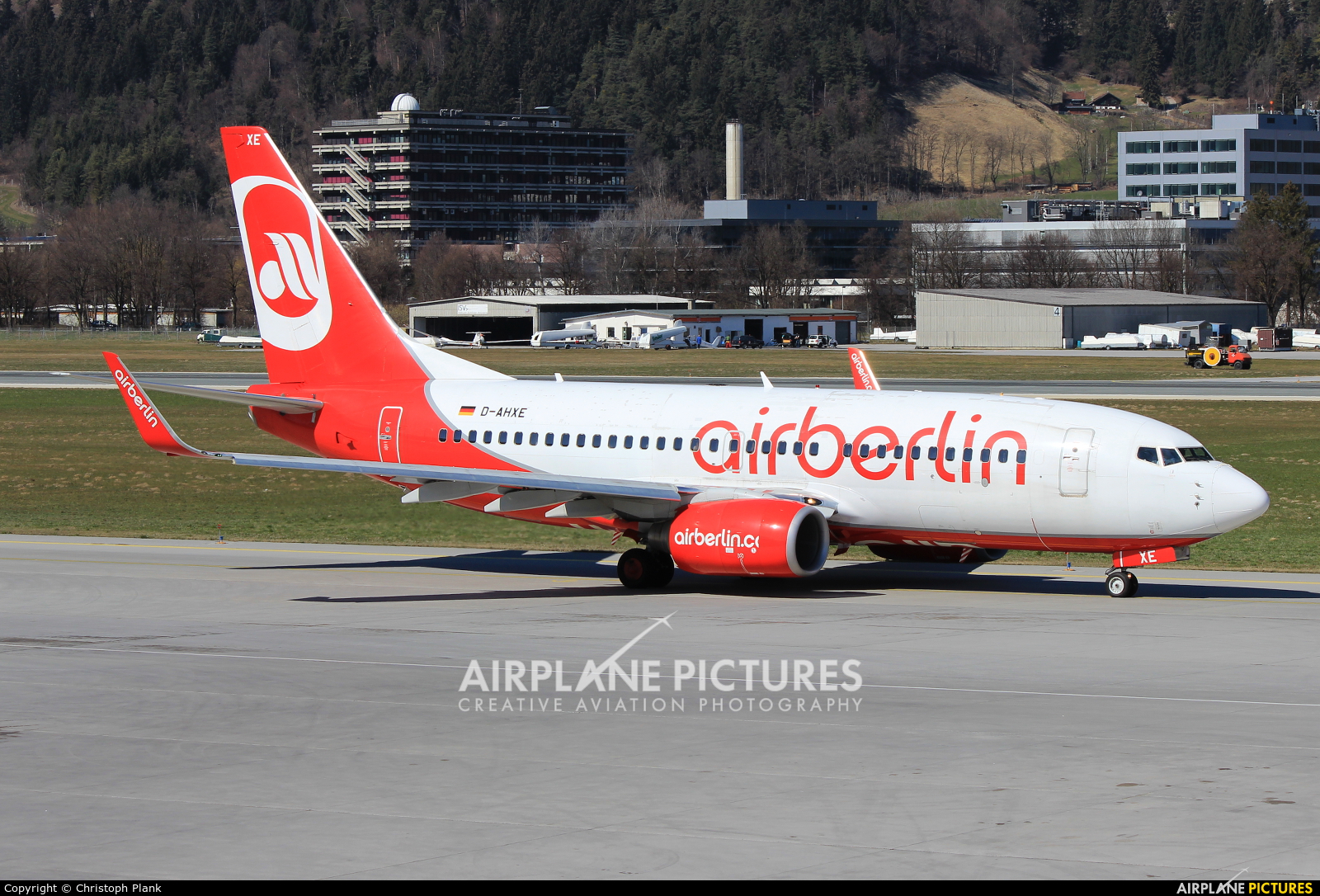 Air Berlin D-AHXE aircraft at Innsbruck