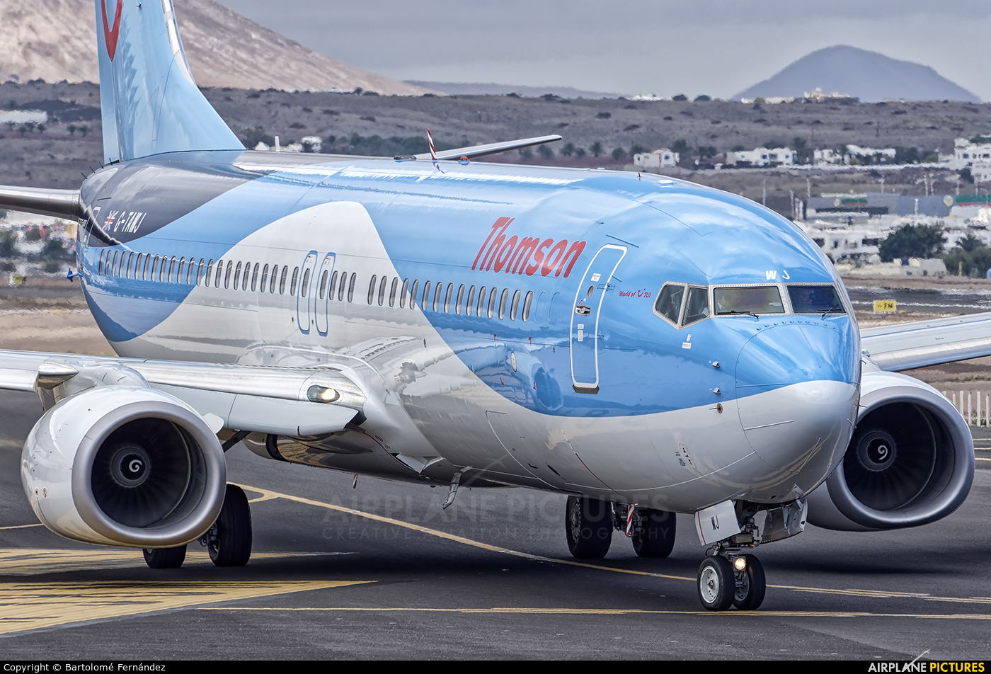 Thomson/Thomsonfly G-TAWJ aircraft at Lanzarote - Arrecife