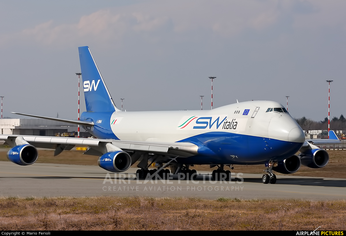 Silk Way Italia I-SWIA aircraft at Milan - Malpensa