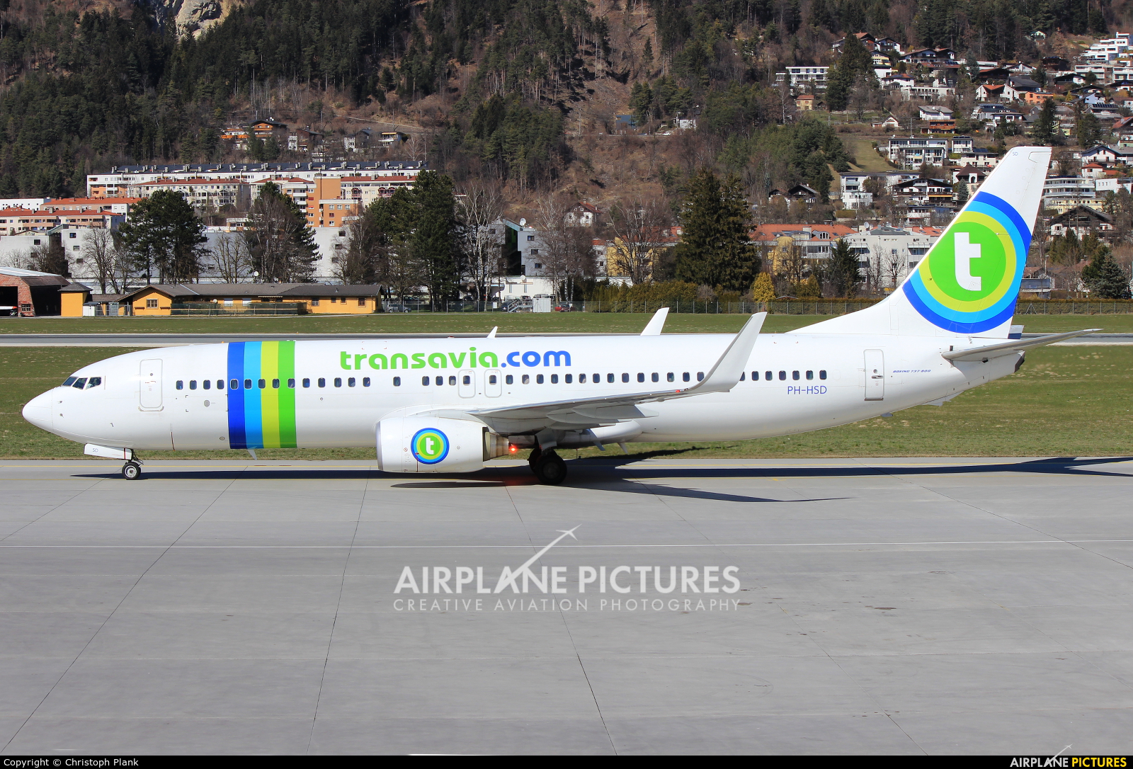 Transavia PH-HSD aircraft at Innsbruck
