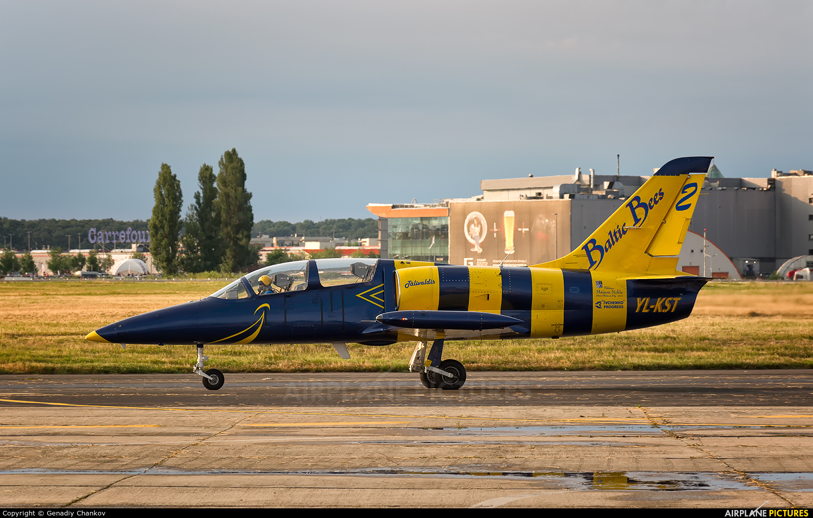 Baltic Bees Jet Team YL-KST aircraft at Bucharest - Aurel Vlaicu Intl