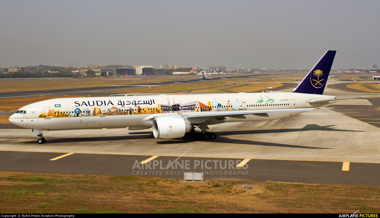 Saudi Arabian Airlines HZ-AK28 aircraft at Mumbai - Chhatrapati Shivaji Intl