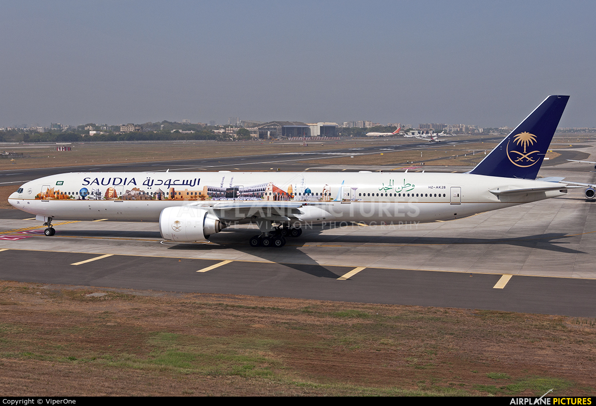 Saudi Arabian Airlines HZ-AK28 aircraft at Mumbai - Chhatrapati Shivaji Intl