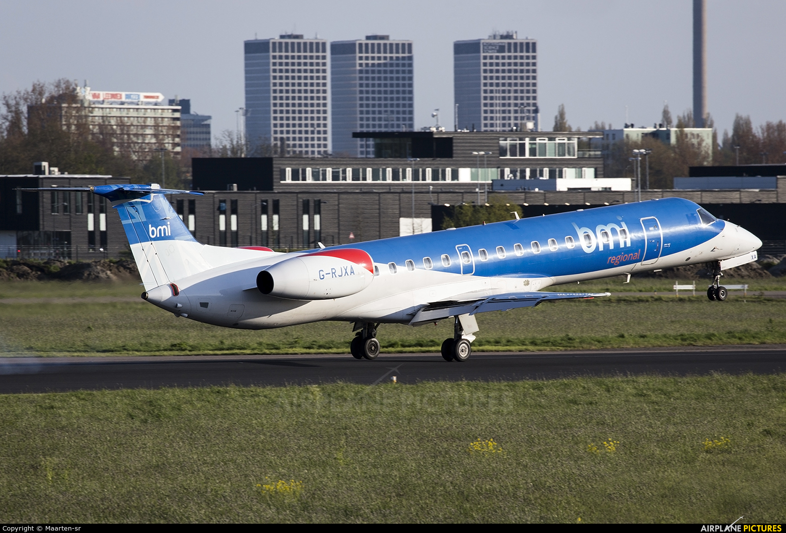 BMI Regional G-RJXA aircraft at Rotterdam