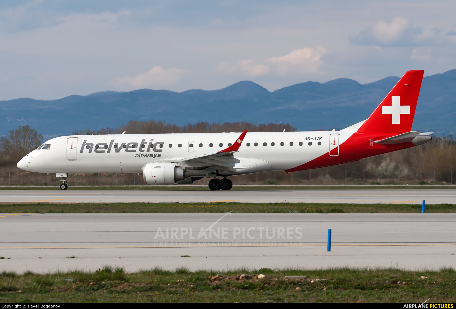Helvetic Airways HB-JVP aircraft at Sofia