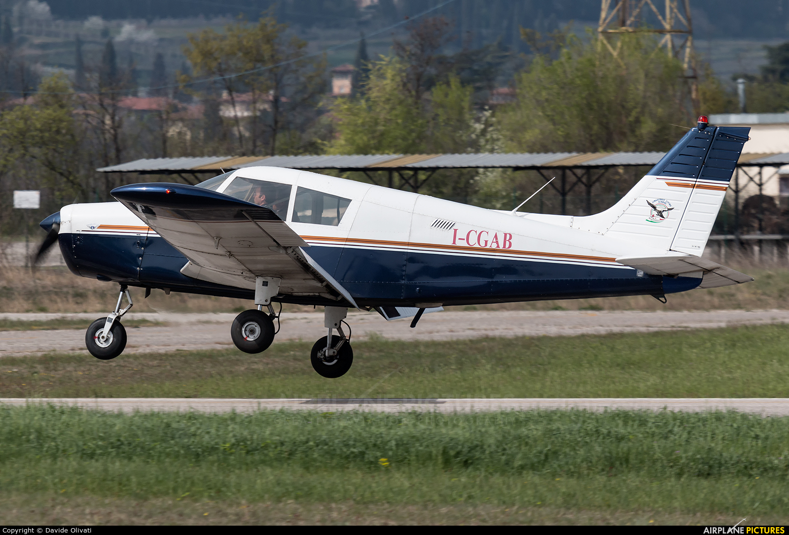 Private I-CGAB aircraft at Verona - Boscomantico