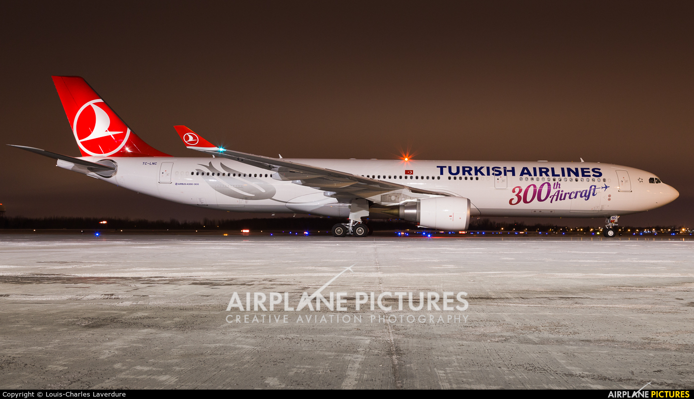 Turkish Airlines TC-LNC aircraft at Montreal - Pierre Elliott Trudeau Intl, QC