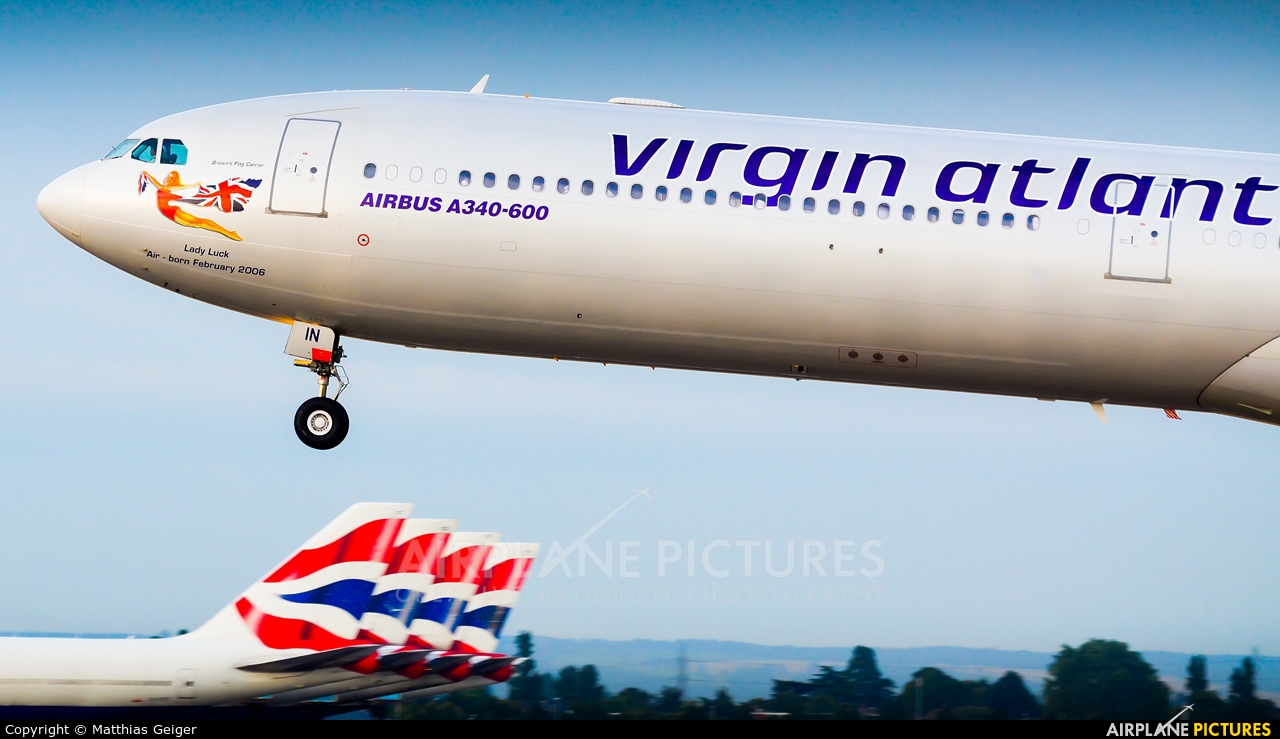 Virgin Atlantic G-VWIN aircraft at London - Heathrow