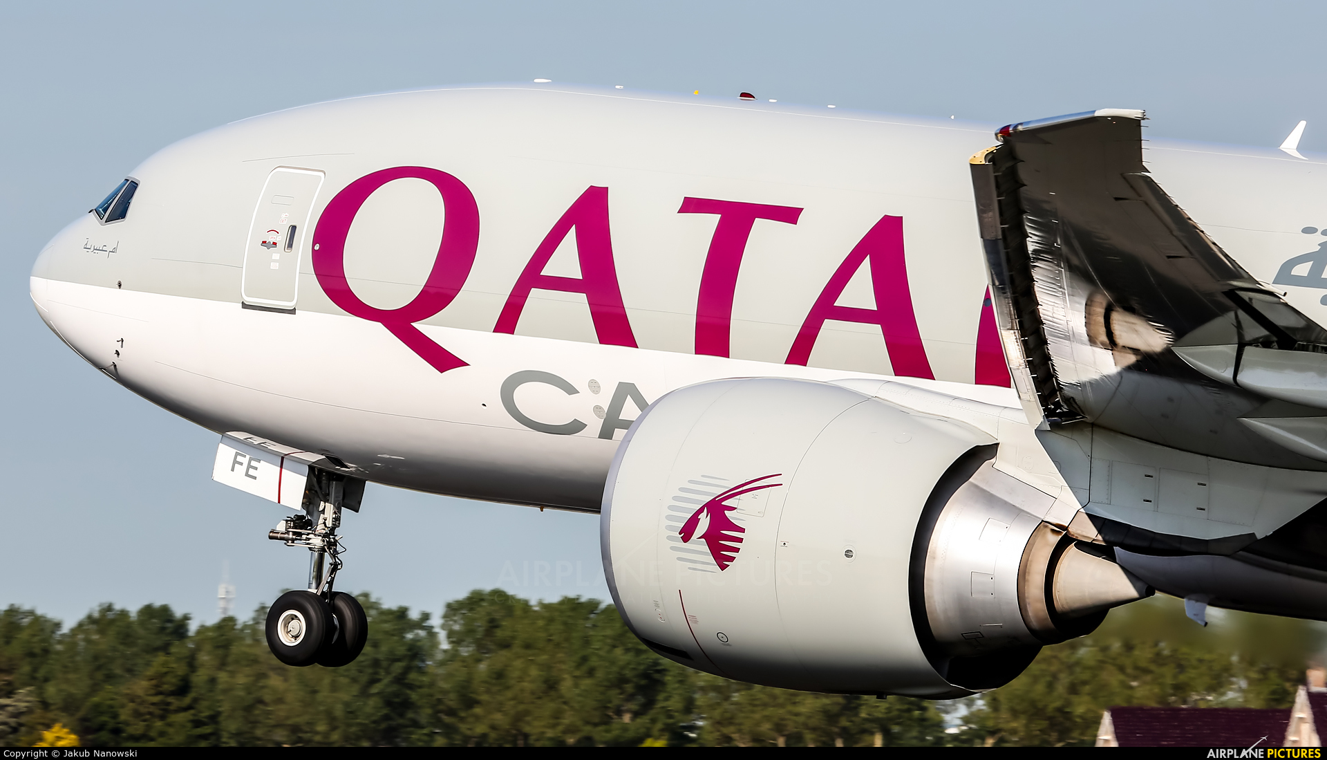 Qatar Airways Cargo A7-BFE aircraft at Amsterdam - Schiphol