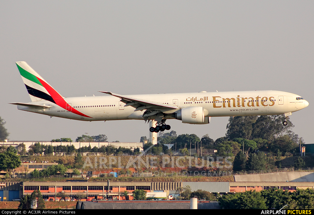 Emirates Airlines A6-ECP aircraft at São Paulo - Guarulhos