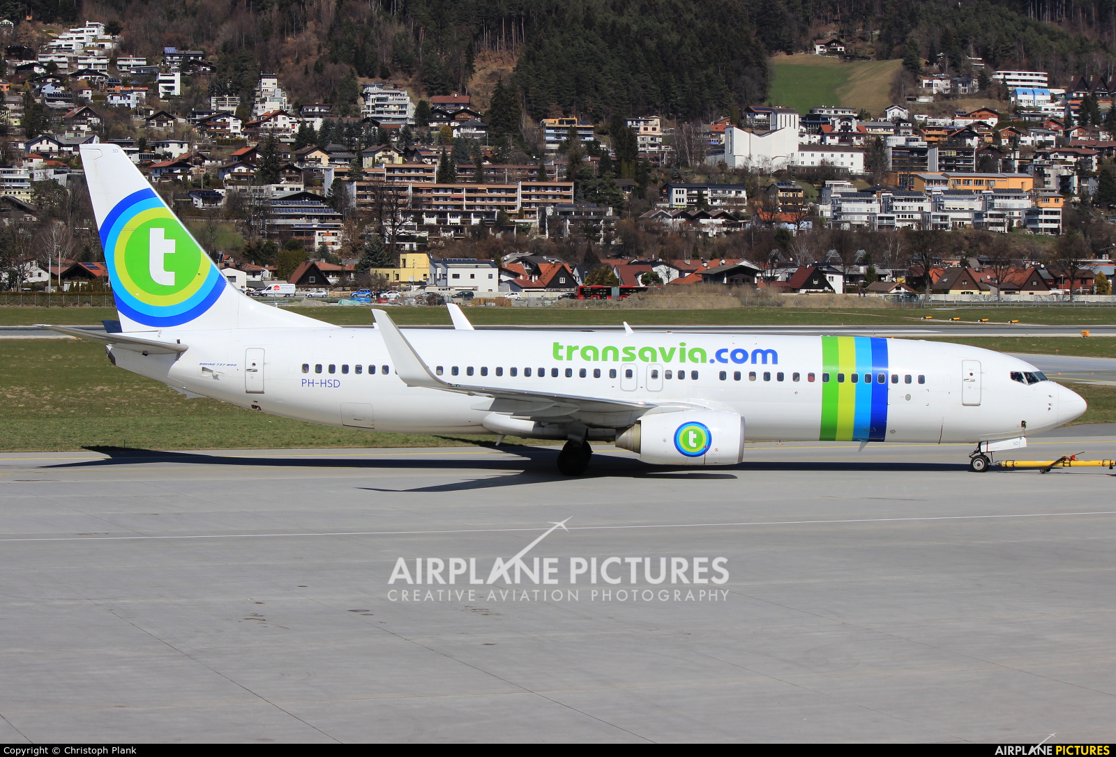 Transavia PH-HSD aircraft at Innsbruck