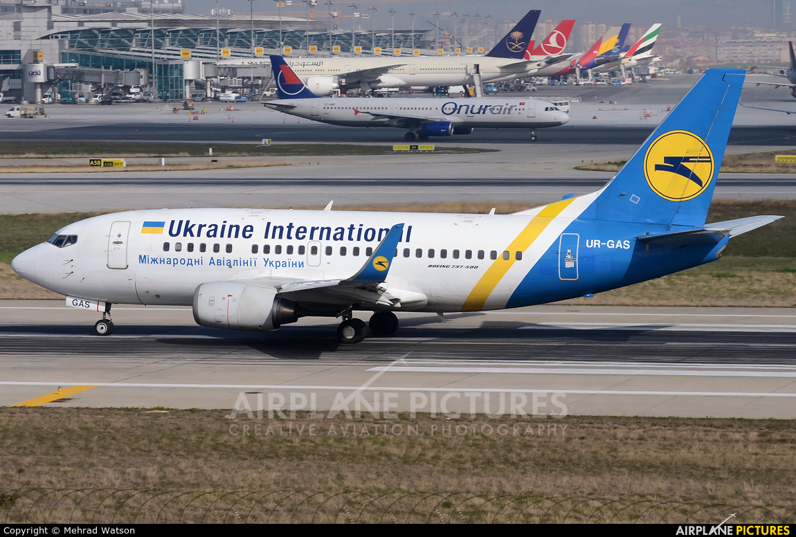 Ukraine International Airlines UR-GAS aircraft at Istanbul - Ataturk
