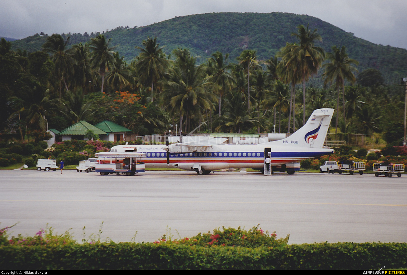Bangkok Airways HS-PGB aircraft at Koh Samui