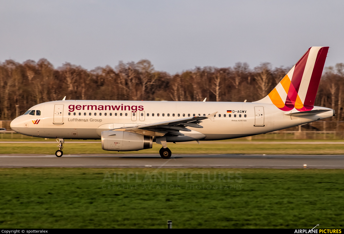 Germanwings D-AGWV aircraft at Hamburg - Fuhlsbüttel