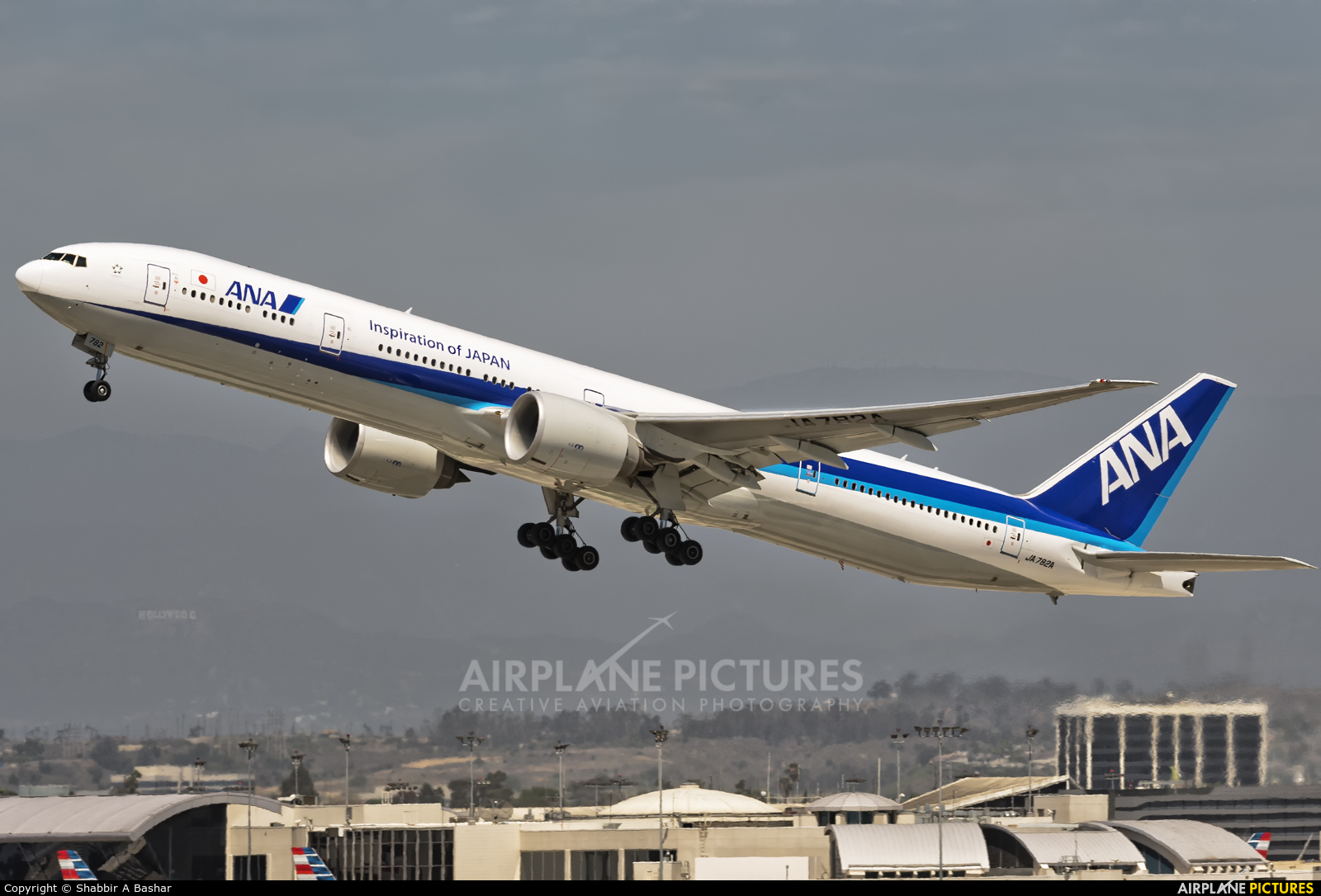 ANA - All Nippon Airways JA782A aircraft at Los Angeles Intl