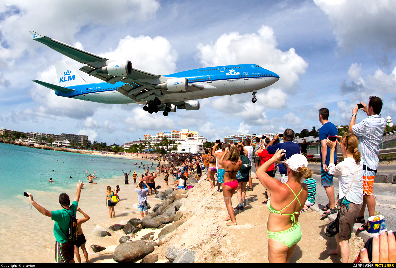 KLM PH-BFH aircraft at Sint Maarten - Princess Juliana Intl
