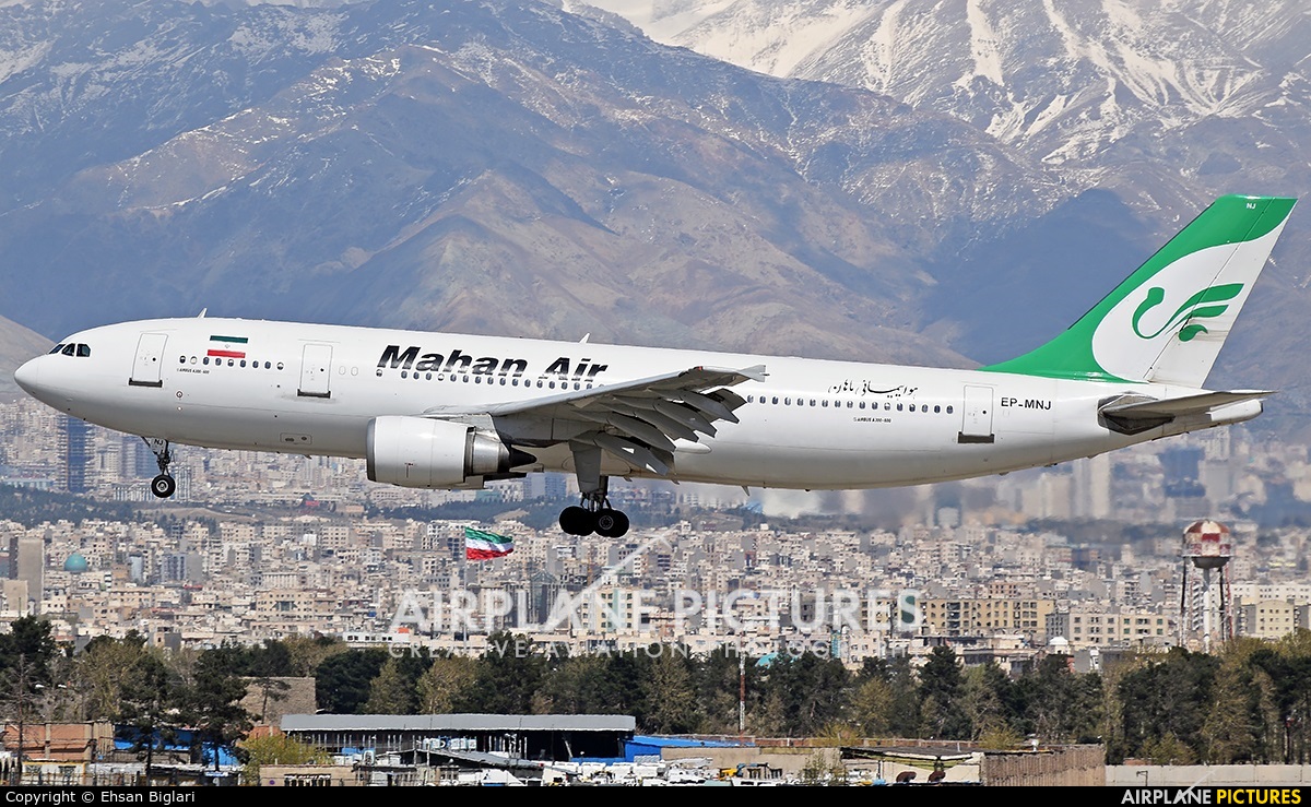 Mahan Air EP-MNJ aircraft at Tehran - Mehrabad Intl