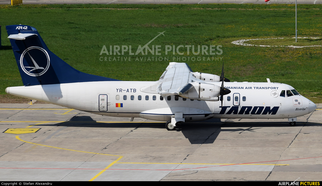 Tarom YR-ATB aircraft at Cluj Napoca - Someseni