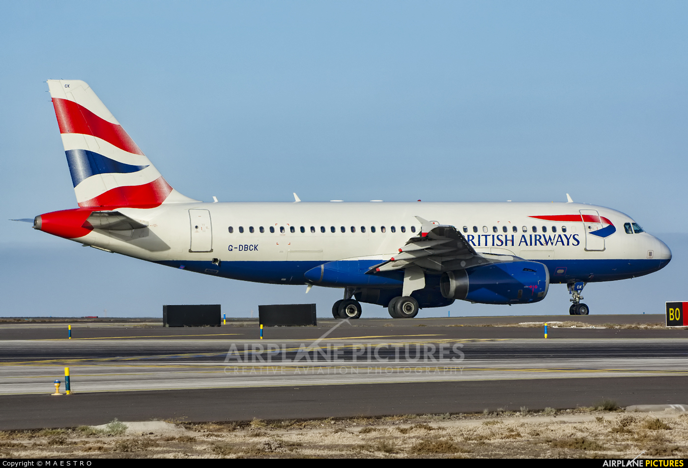 British Airways G-DBCK aircraft at Tenerife Sur - Reina Sofia