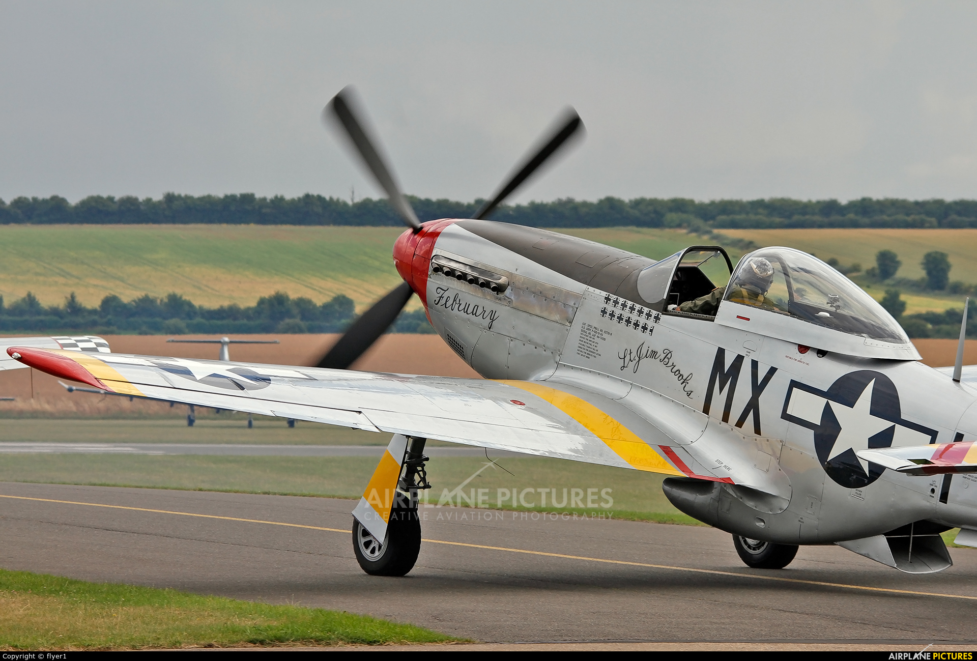 Private N351MX aircraft at Duxford