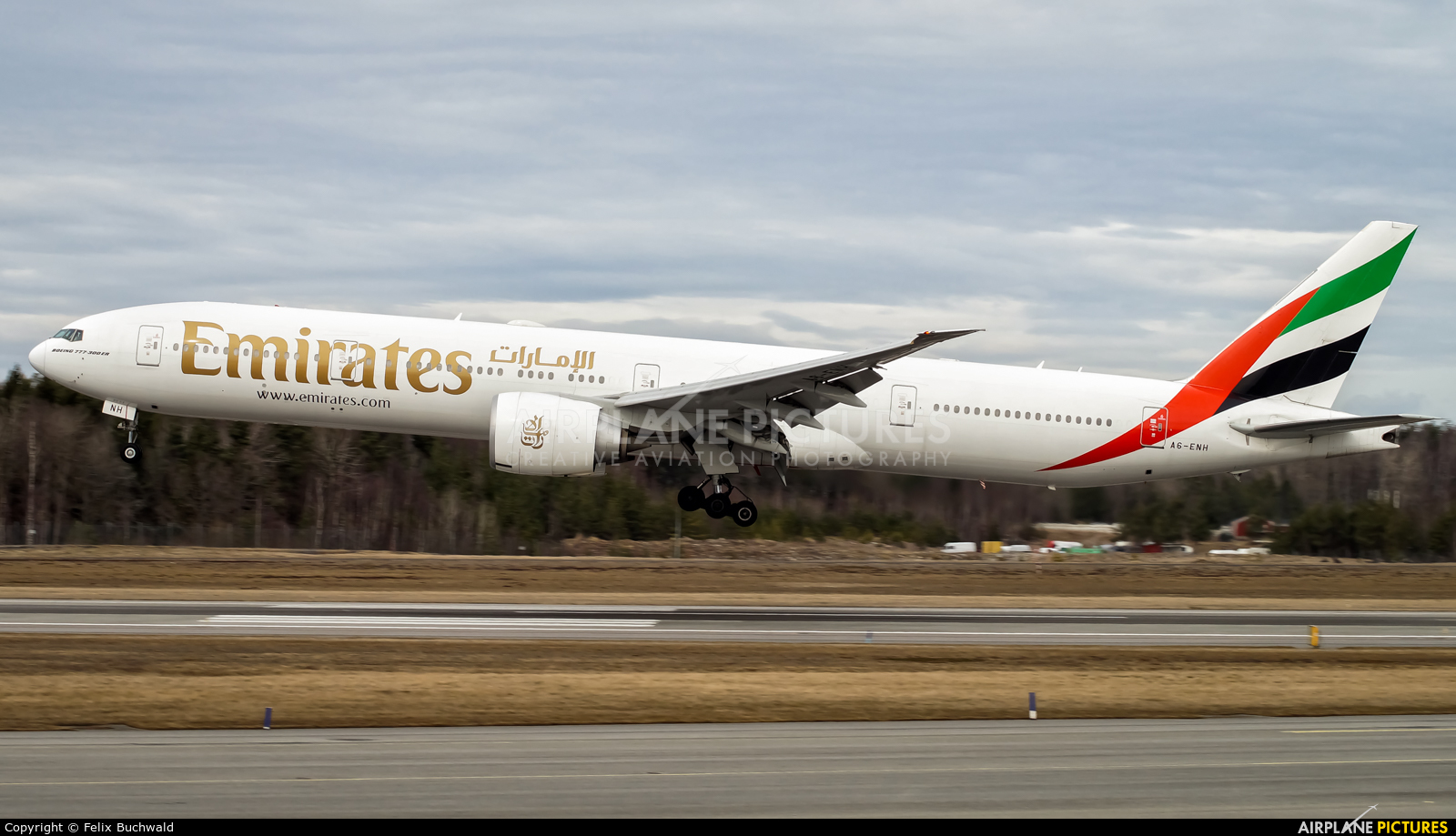 Emirates Airlines A6-ENH aircraft at Stockholm - Arlanda