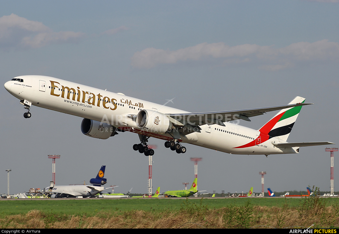Emirates Airlines A6-EBK aircraft at Moscow - Domodedovo