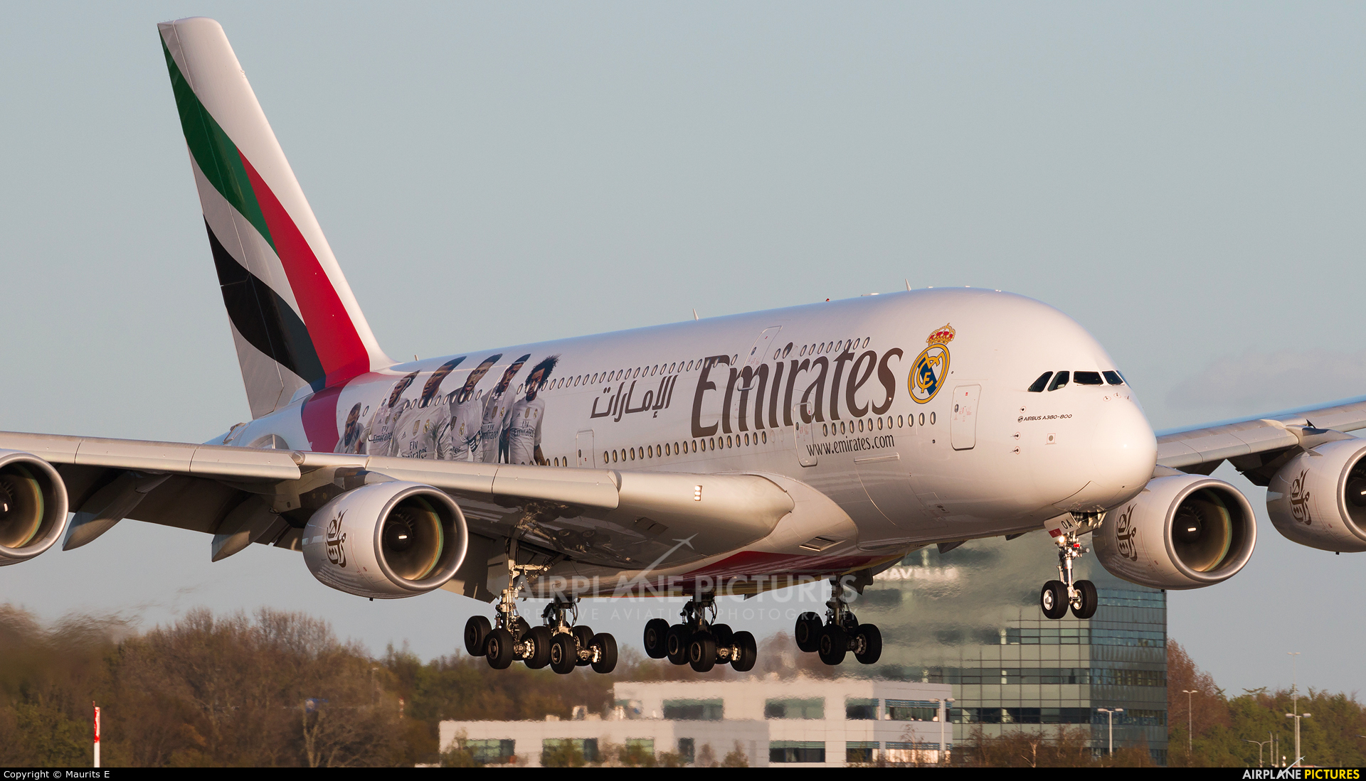 Emirates Airlines A6-EOA aircraft at Amsterdam - Schiphol