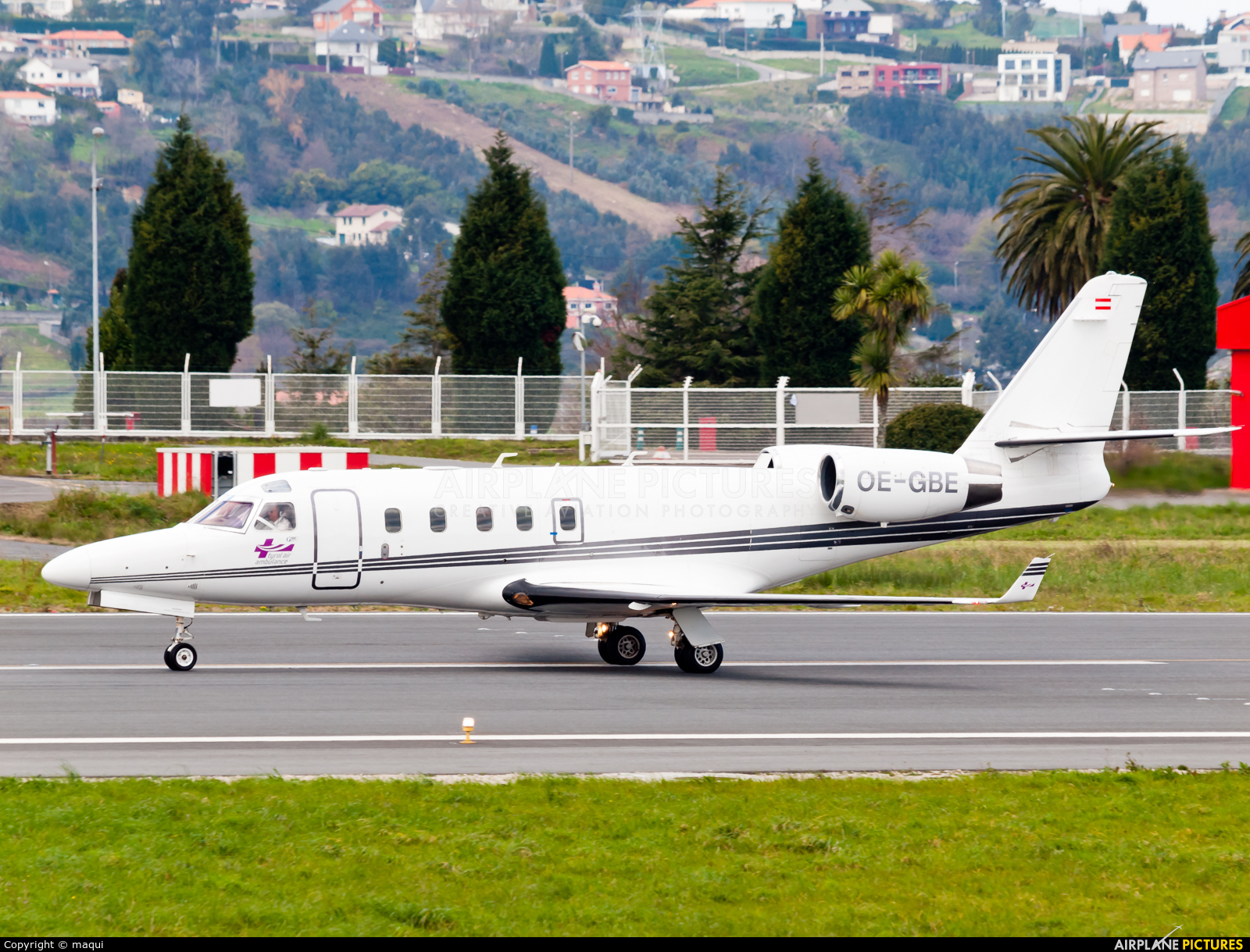 Tyrol Air Ambulance OE-GBE aircraft at La Coruña