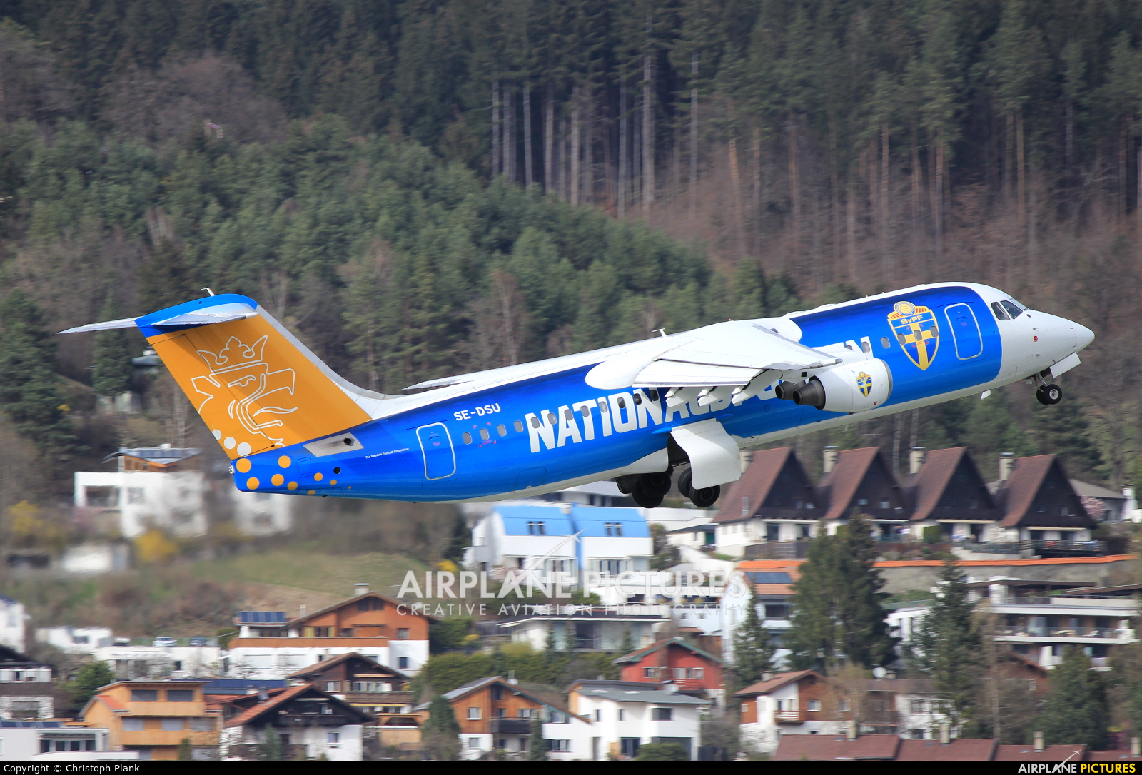 Malmo Aviation SE-DSU aircraft at Innsbruck
