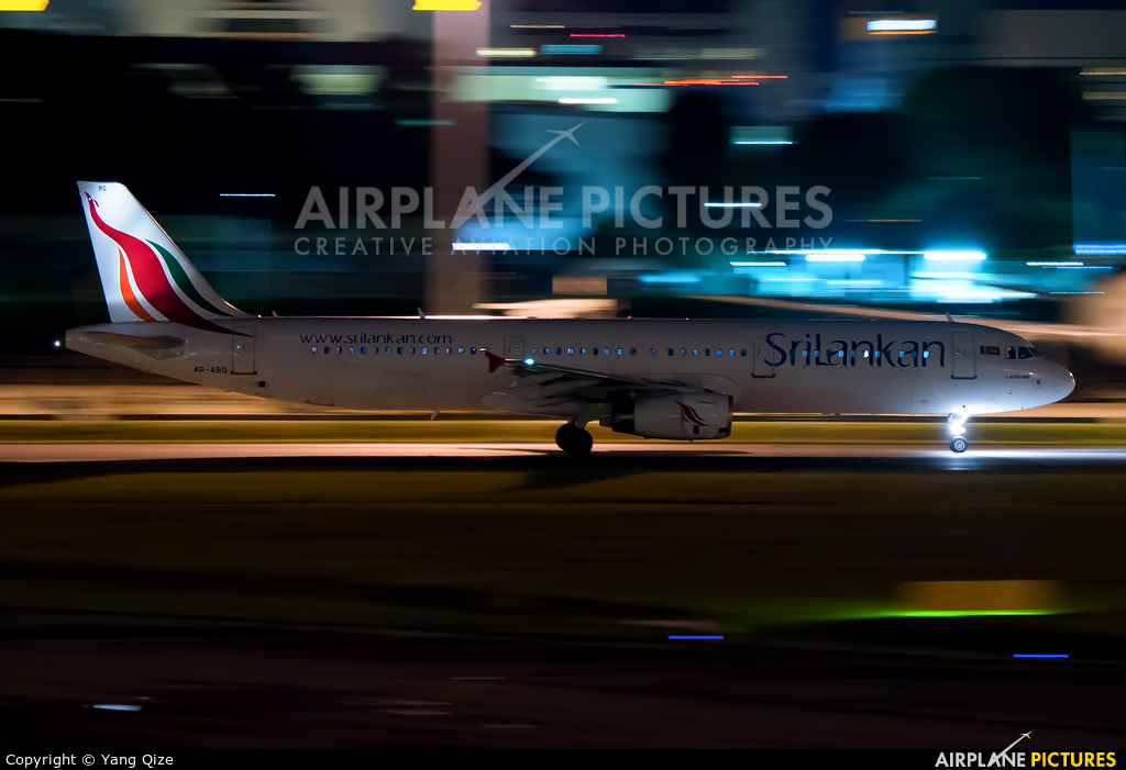 SriLankan Airlines 4R-ABQ aircraft at Singapore - Changi