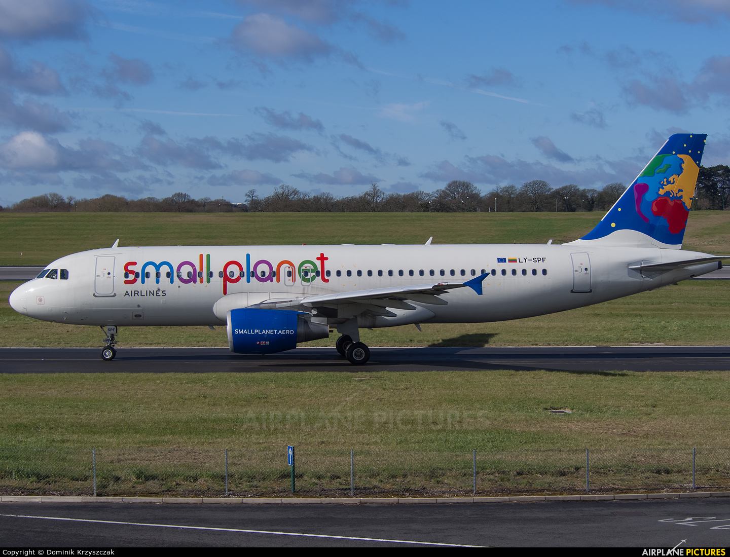 Small Planet Airlines LY-SPF aircraft at Birmingham
