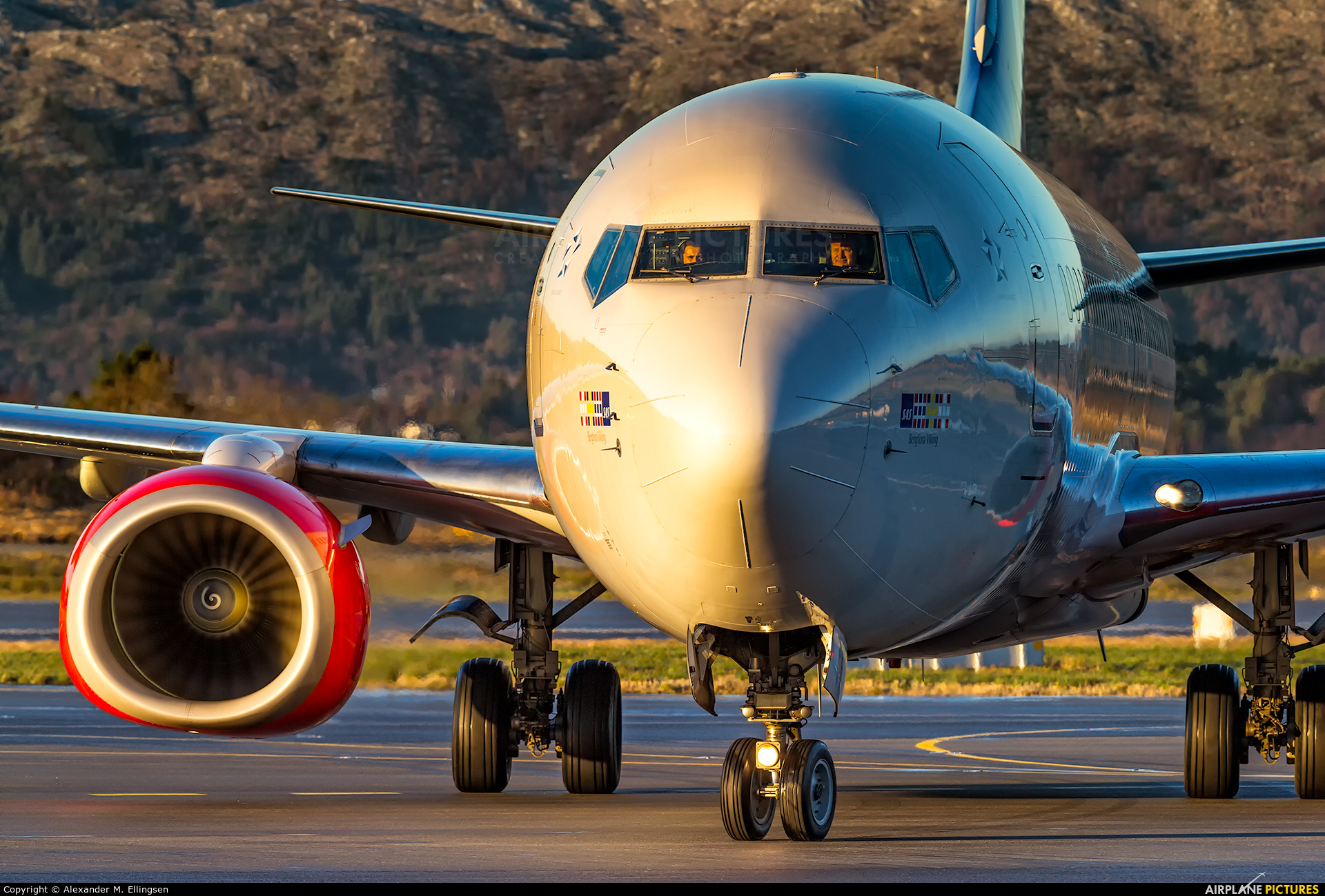 SAS - Scandinavian Airlines LN-RPN aircraft at Bergen - Flesland