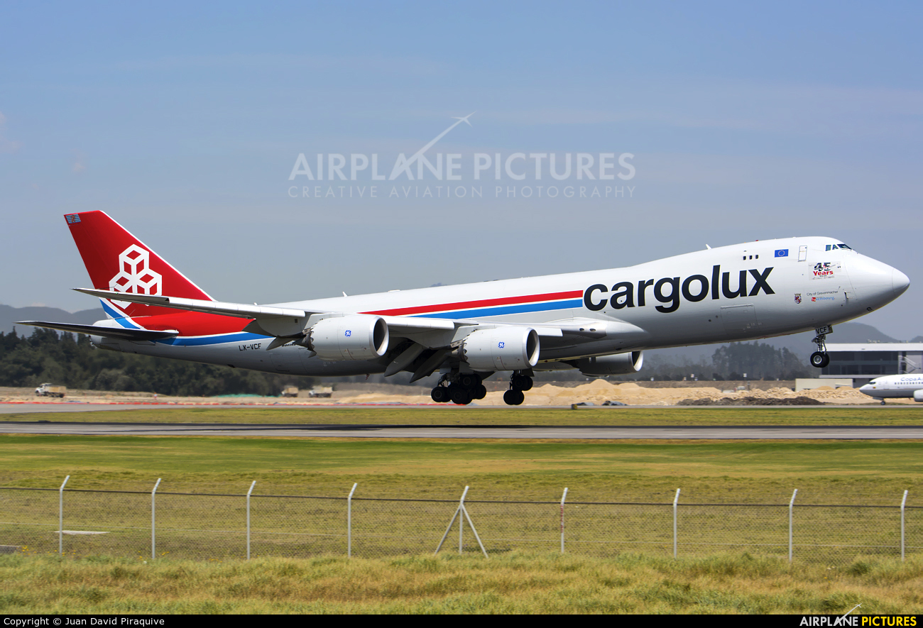 Cargolux LX-VCF aircraft at Bogotá - Eldorado Intl