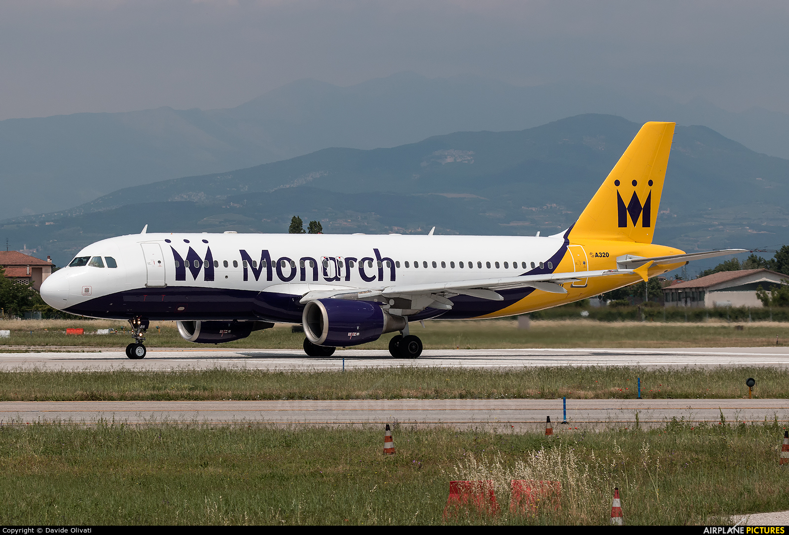 Monarch Airlines G-ZBAH aircraft at Verona - Villafranca
